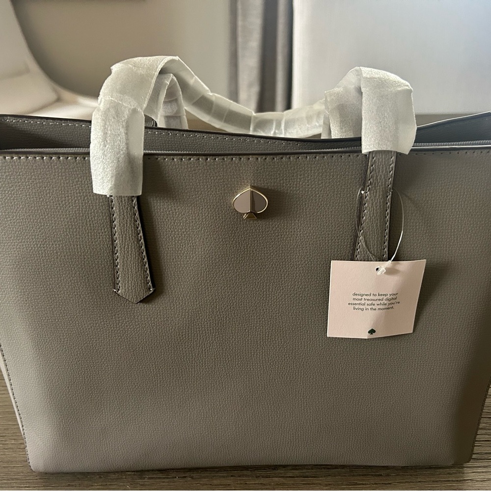 NWT Kate Spade Gray Tote Bag